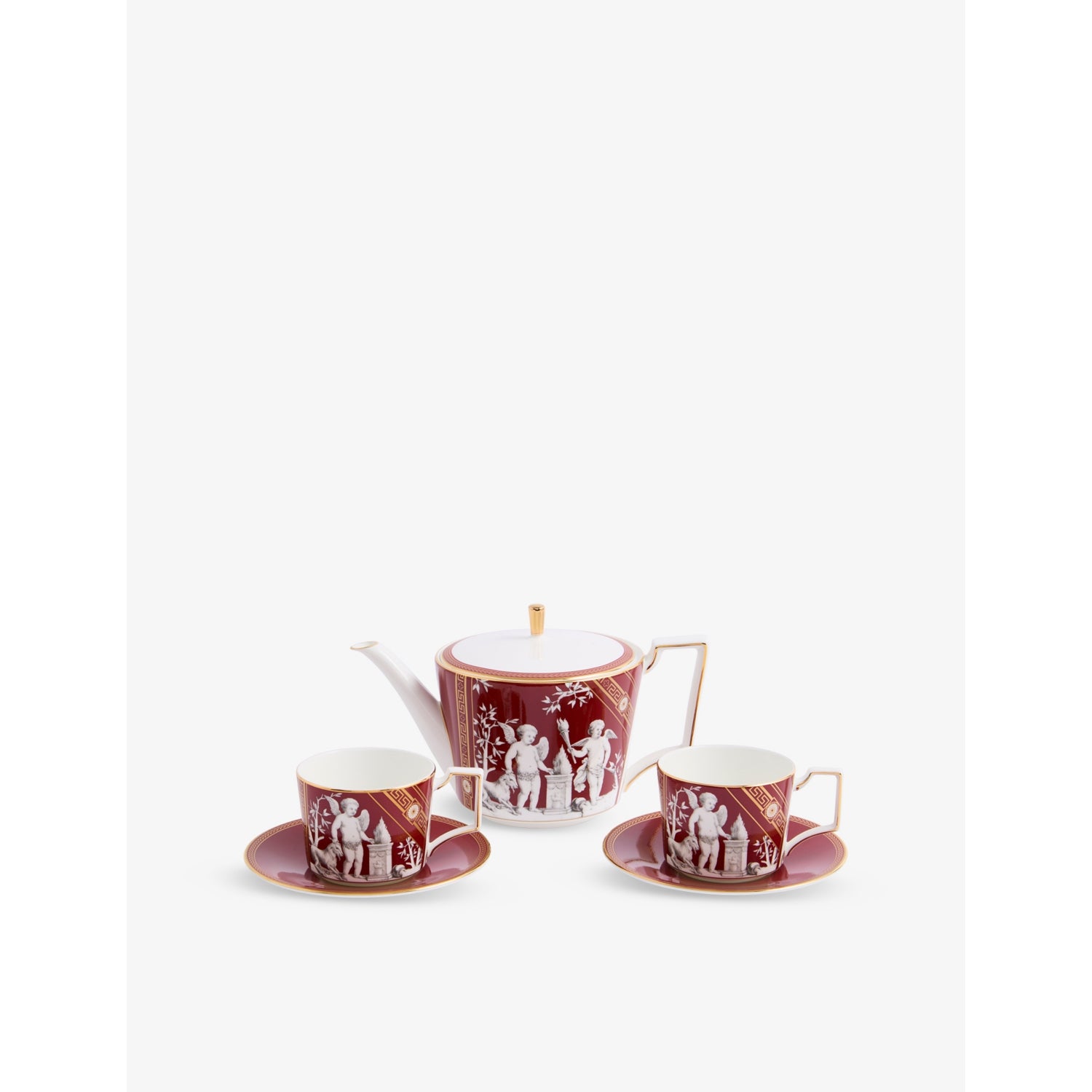 Wedgwood Renaissance Red bone china tea set, imported from the UK