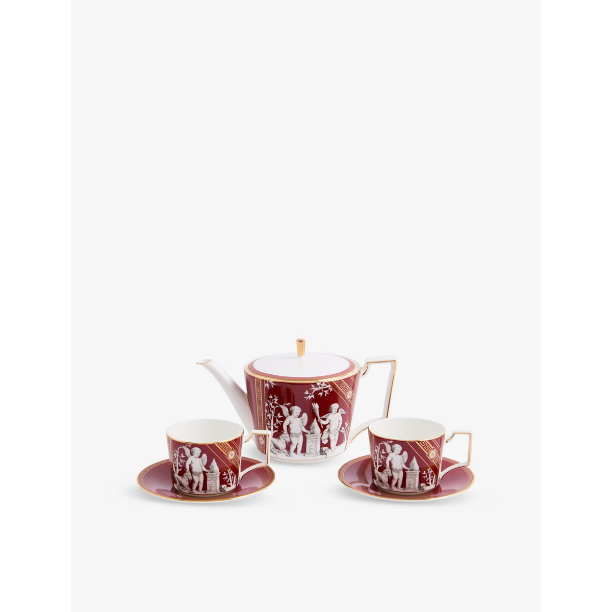 Wedgwood Renaissance Red bone china tea set, imported from the UK
