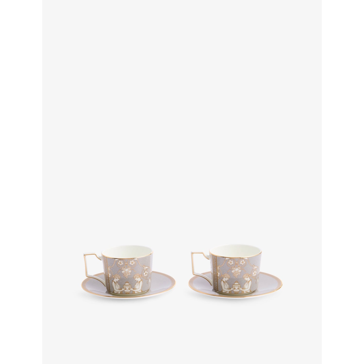Wedgwood Renaissance bone china teacup and saucer set, imported from the UK