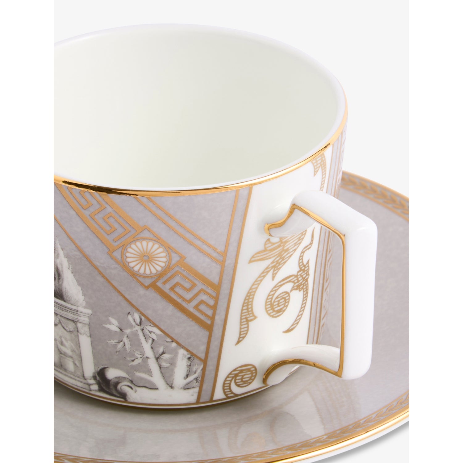 Wedgwood Renaissance bone china teacup and saucer set, imported from the UK