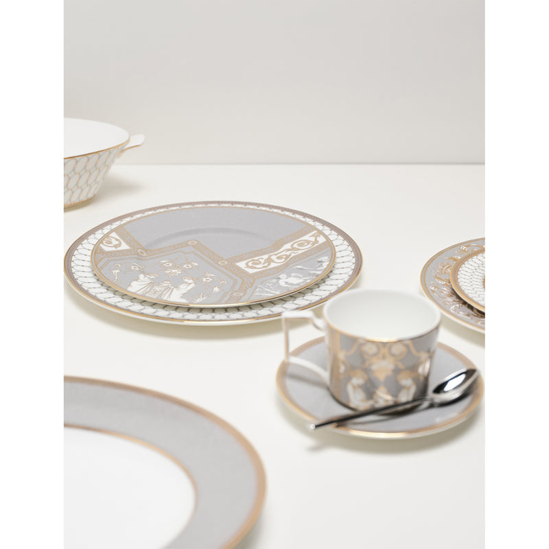 Wedgwood Renaissance bone china teacup and saucer set, imported from the UK