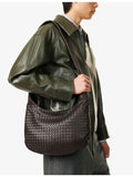 Bottega Veneta intrecciato-weave leather cross-body bag (British brand)