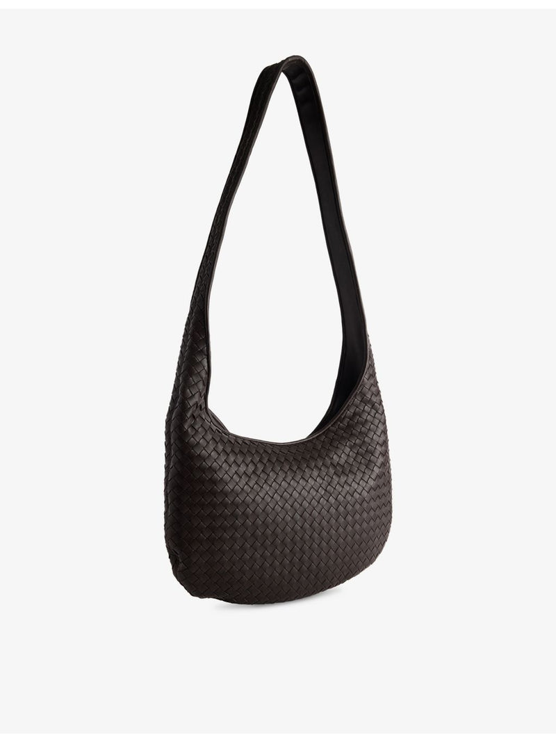 Bottega Veneta intrecciato-weave leather cross-body bag (British brand)