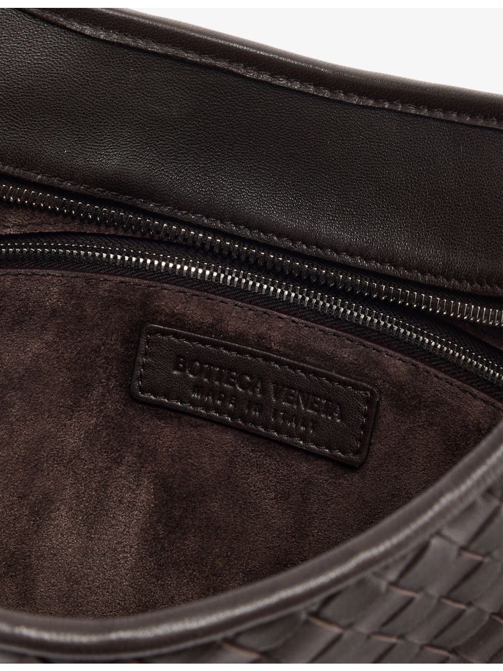 Bottega Veneta intrecciato-weave leather cross-body bag (British brand)