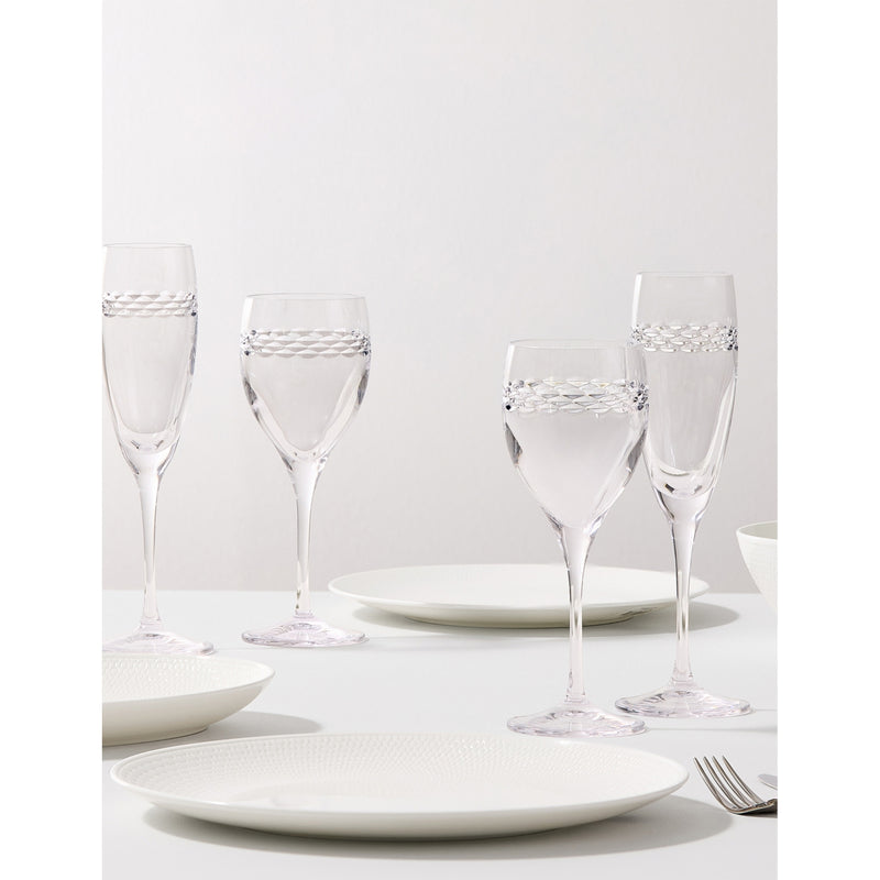 Wedgwood crystal champagne flutes set of two (British brand)