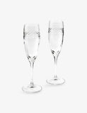 Wedgwood crystal champagne flutes set of two (British brand)