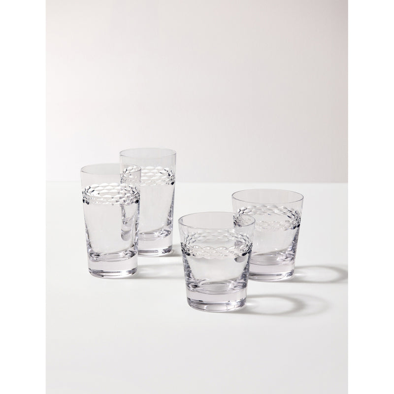 Wedgwood neoclassical crystal tumblers set of two, imported from the UK
