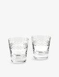 Wedgwood neoclassical crystal tumblers set of two, imported from the UK