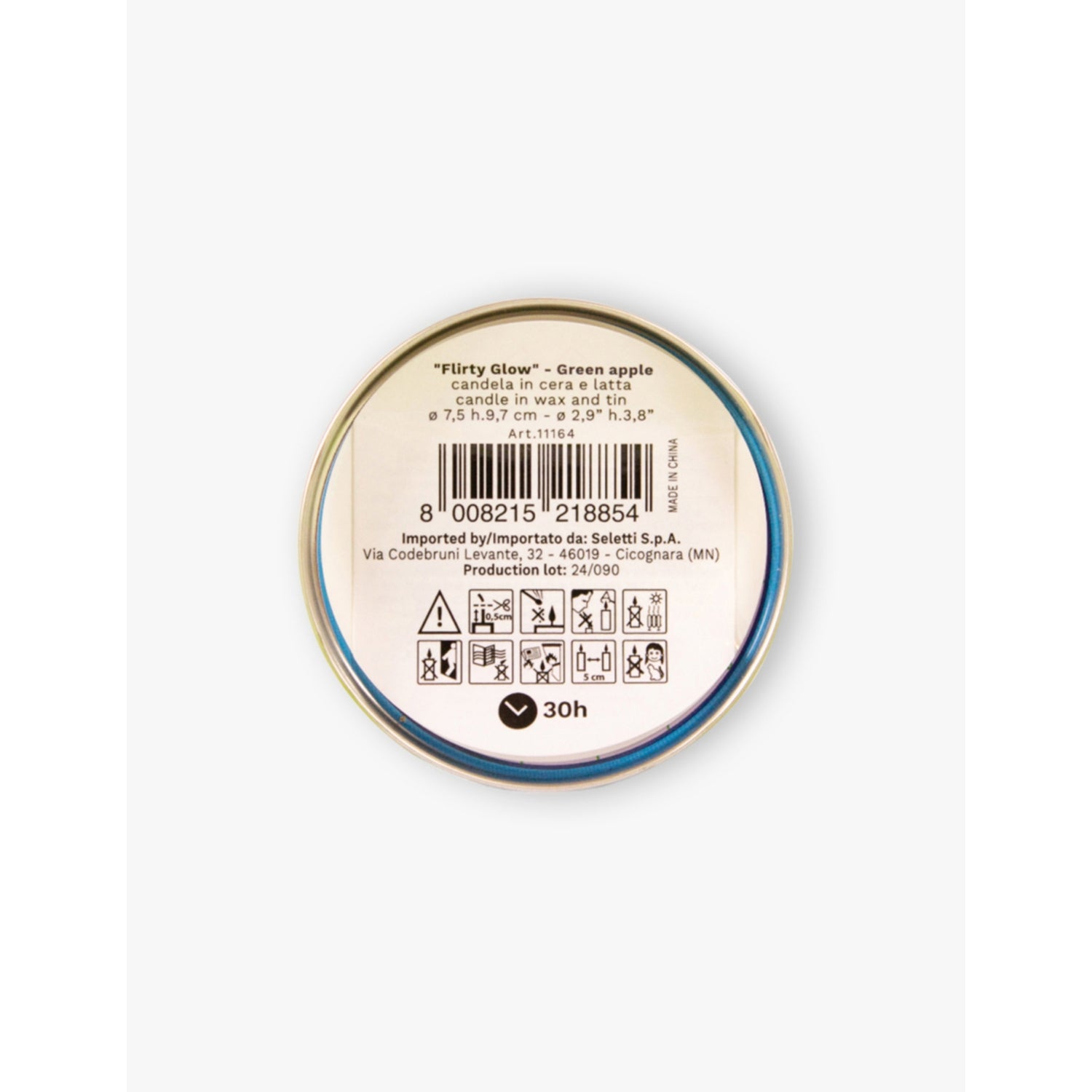 Seletti Flirty Glow apple scented candle 9.7cm, UK version