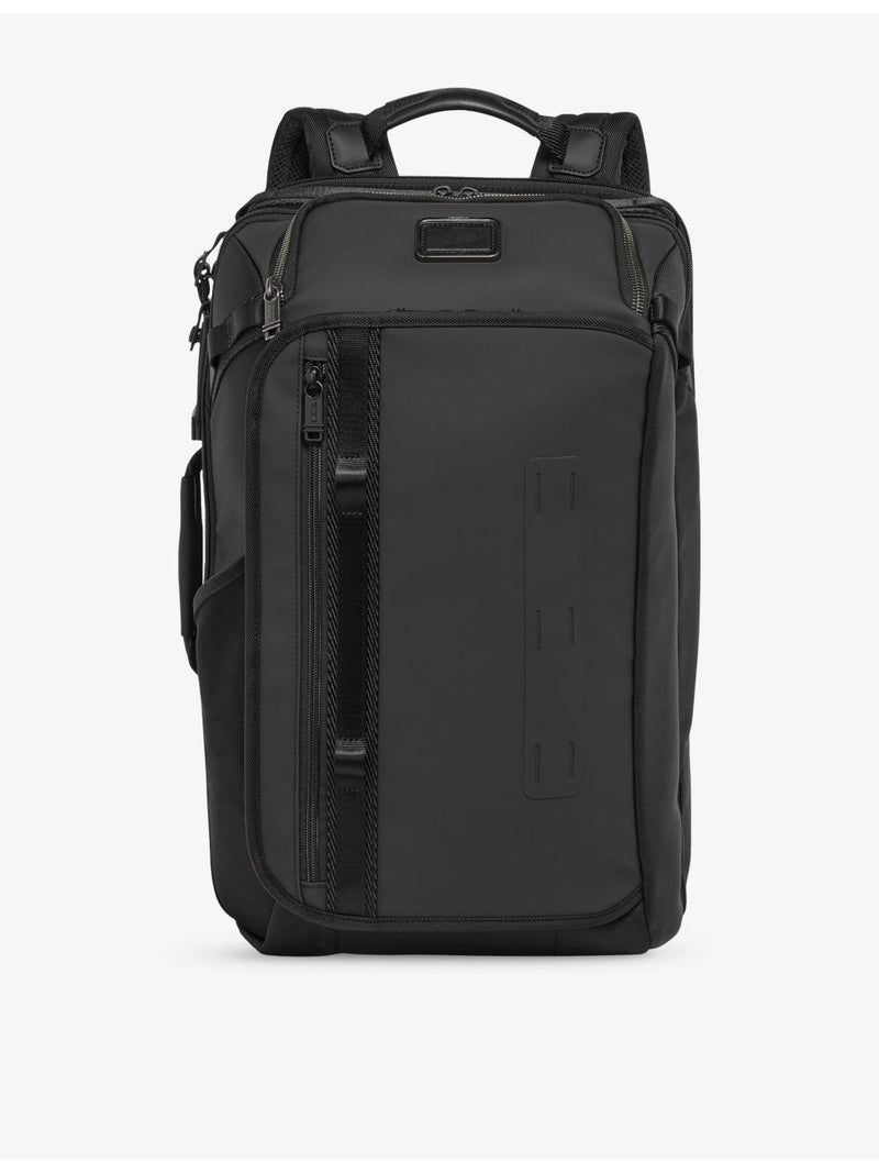 Tumi Detrick woven backpack with side handle, imported from the UK
