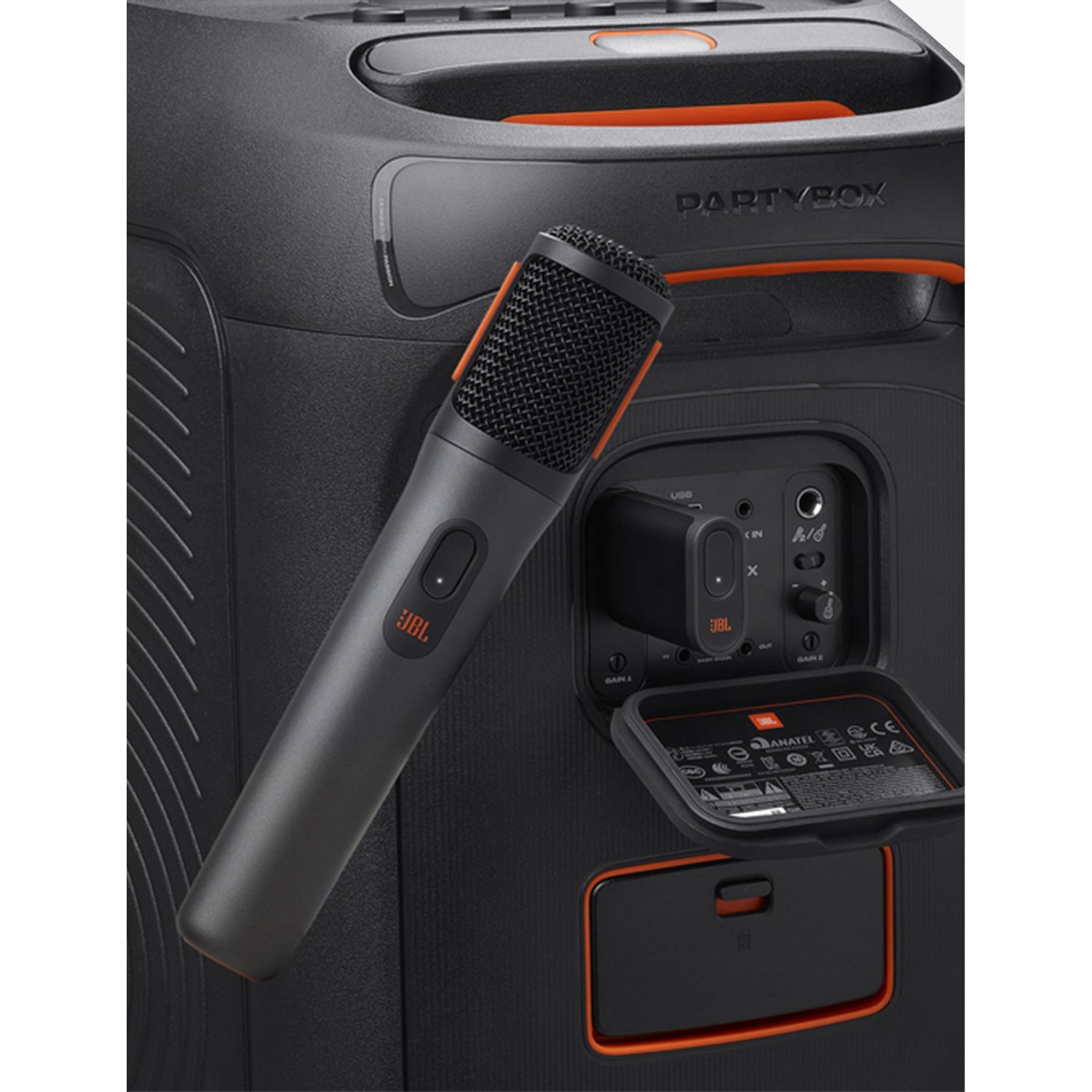 JBL PartyBox wireless microphone with dongle, (British brand)