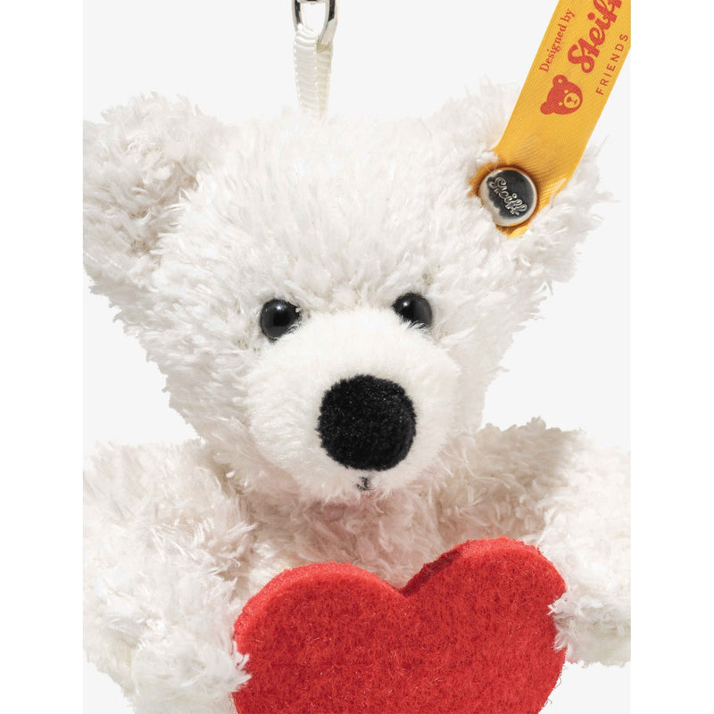 Lotte Love teddy bear woven keyring charm 12cm - British product