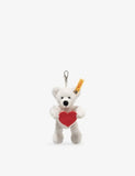 Lotte Love teddy bear woven keyring charm 12cm - British product