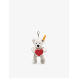 Lotte Love teddy bear woven keyring charm 12cm - British product