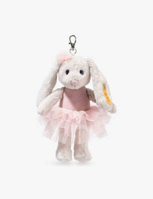 Steiff woven bag charm Hoppie Ballet Rabbit 16cm, UK version