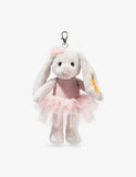 Steiff woven bag charm Hoppie Ballet Rabbit 16cm, UK version