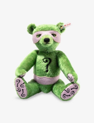 Steiff Batman The Riddler cotton and mohair teddy bear 30cm (British brand)