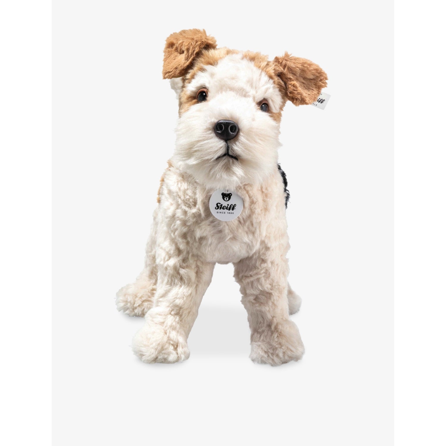 Steiff Foxy Fox Terrier mohair soft toy 35cm, imported from the UK