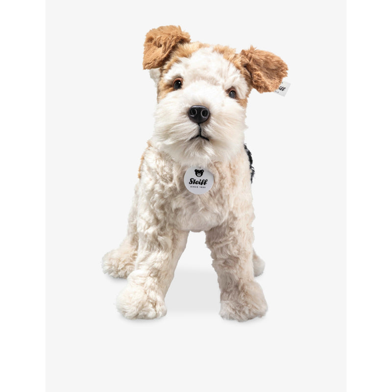 Steiff Foxy Fox Terrier mohair soft toy 35cm, imported from the UK