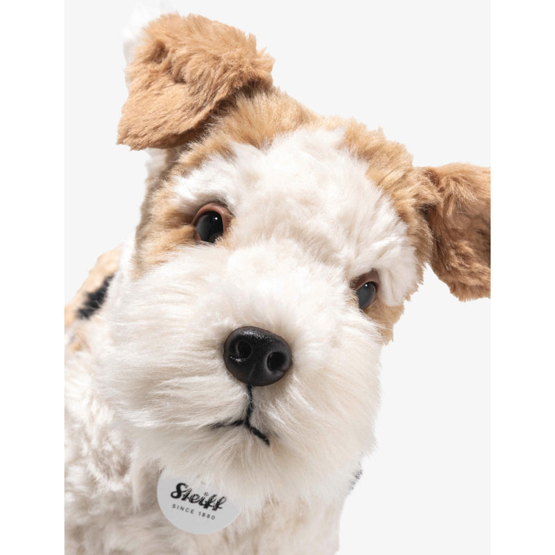 Steiff Foxy Fox Terrier mohair soft toy 35cm, imported from the UK