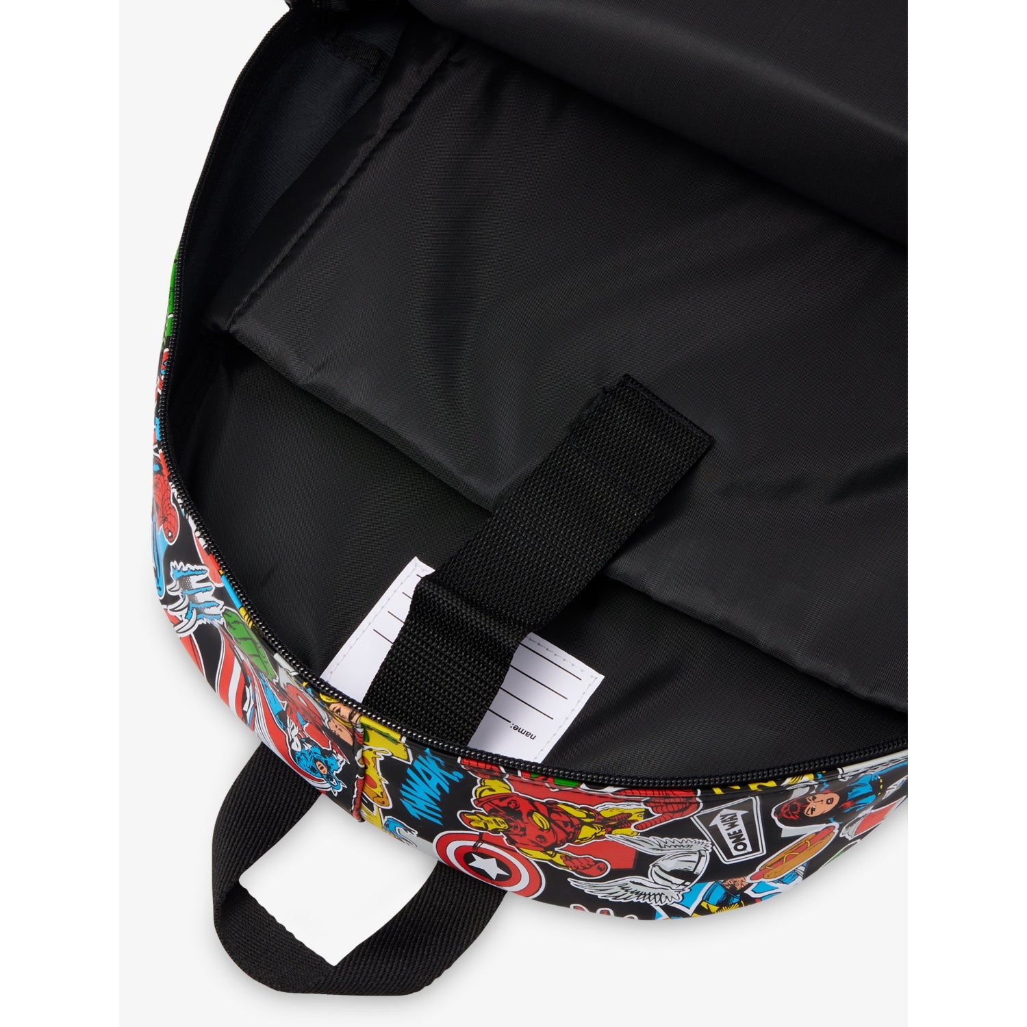 Smiggle Marvel Classic Backpack polyester with zip fastening, UK version