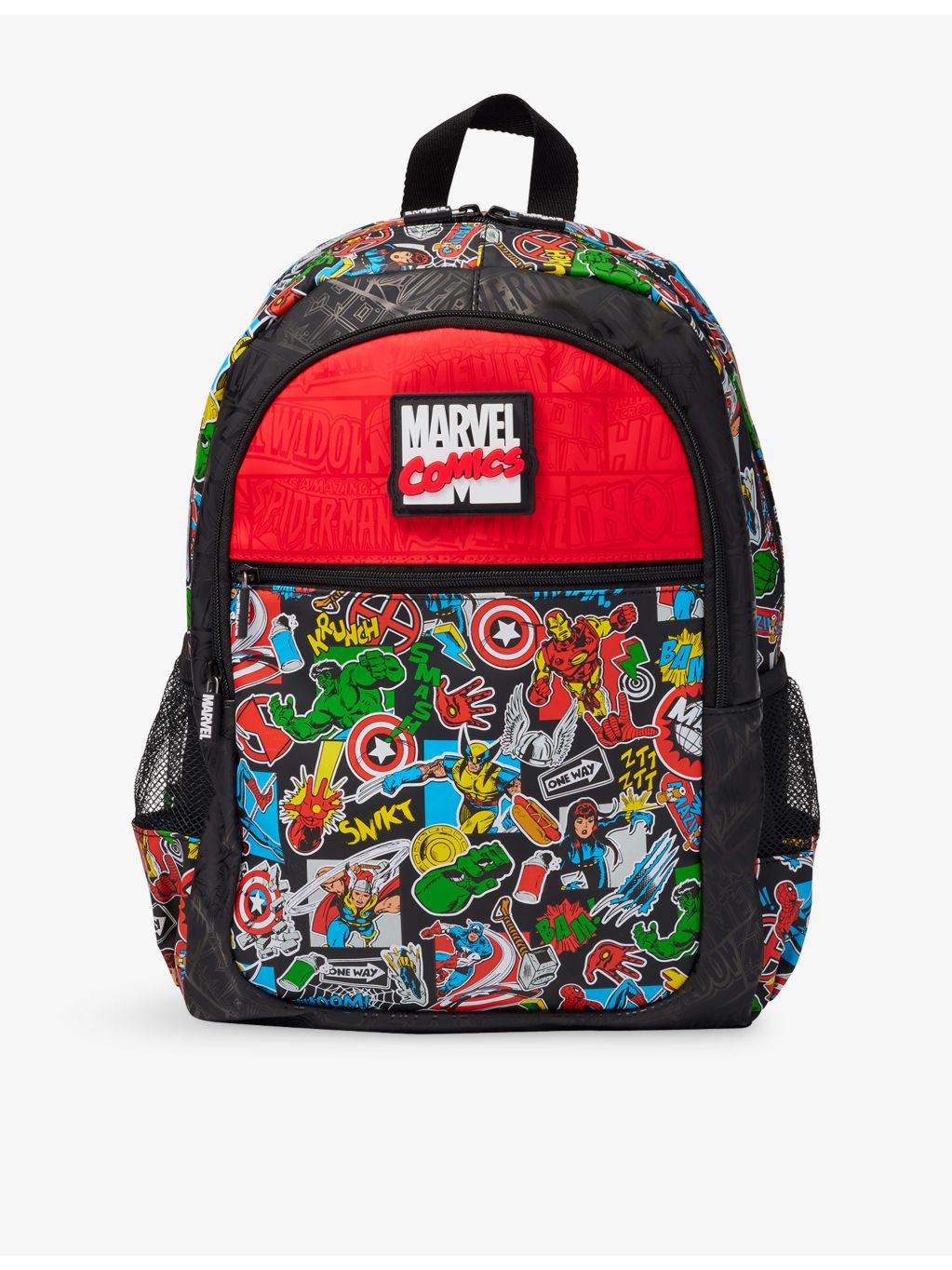 Smiggle Marvel Classic Backpack polyester with zip fastening, UK version