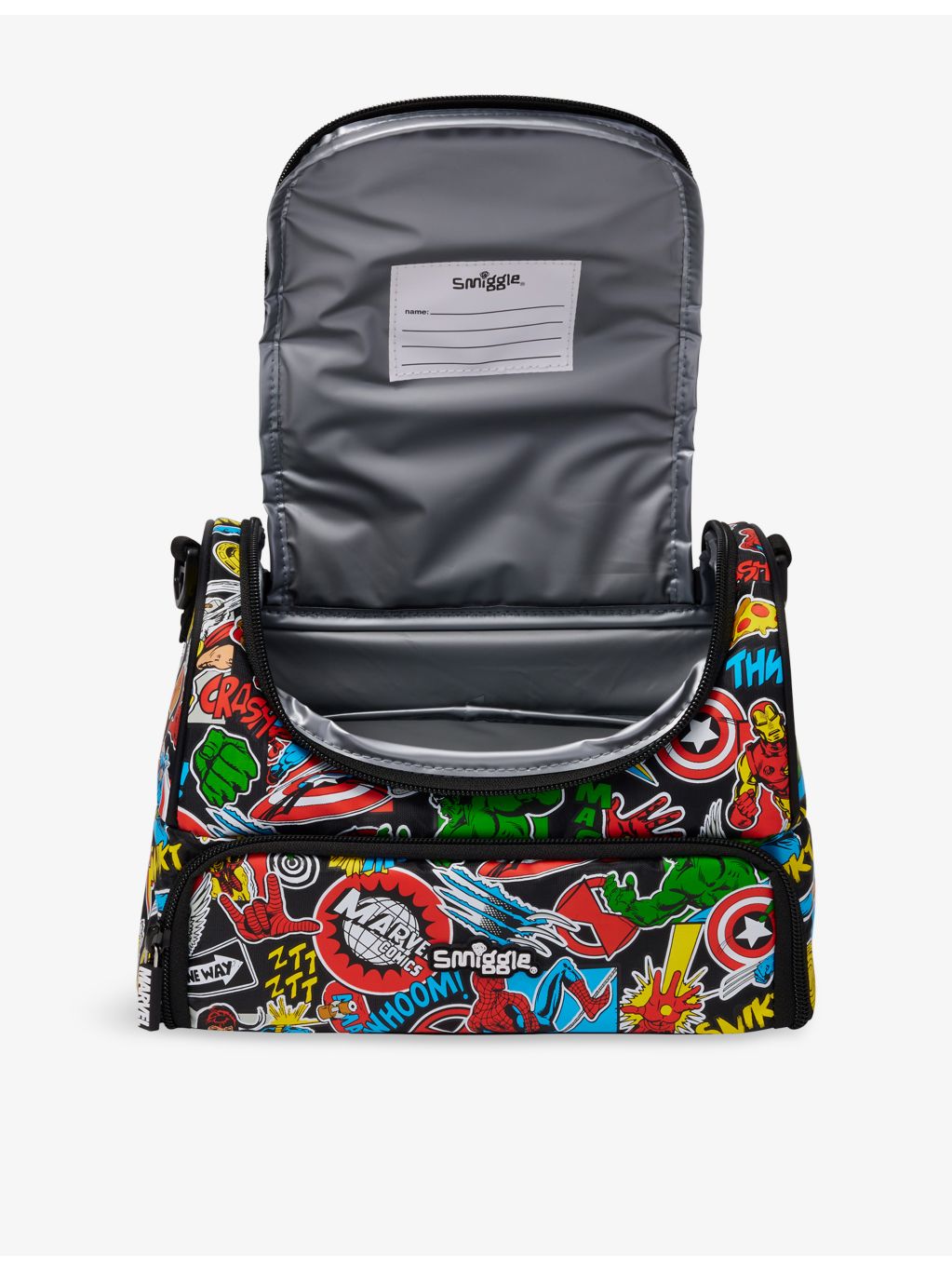 Smiggle Marvel double compartment lunchbox large (British brand)