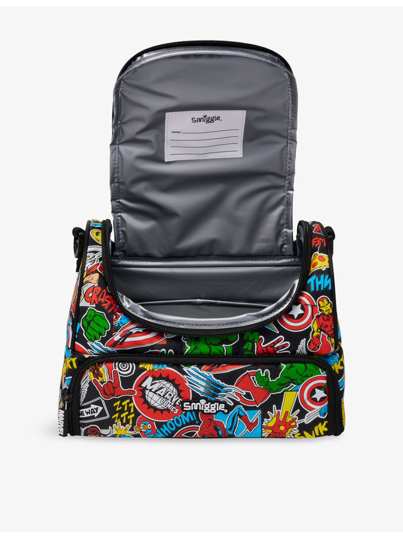 Smiggle Marvel double compartment lunchbox large (British brand)