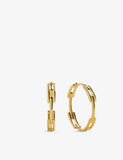 Monica Vinader sterling silver medium hoop earrings (British brand)