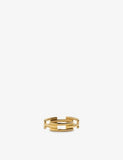 Monica Vinader 18ct gold vermeil stacking ring, imported from the UK