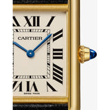 Cartier Tank Louis Cartier 18ct yellow-gold watch with leather strap, UK version
