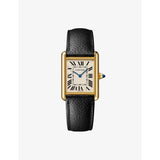 Cartier Tank Louis Cartier 18ct yellow-gold watch with leather strap, UK version