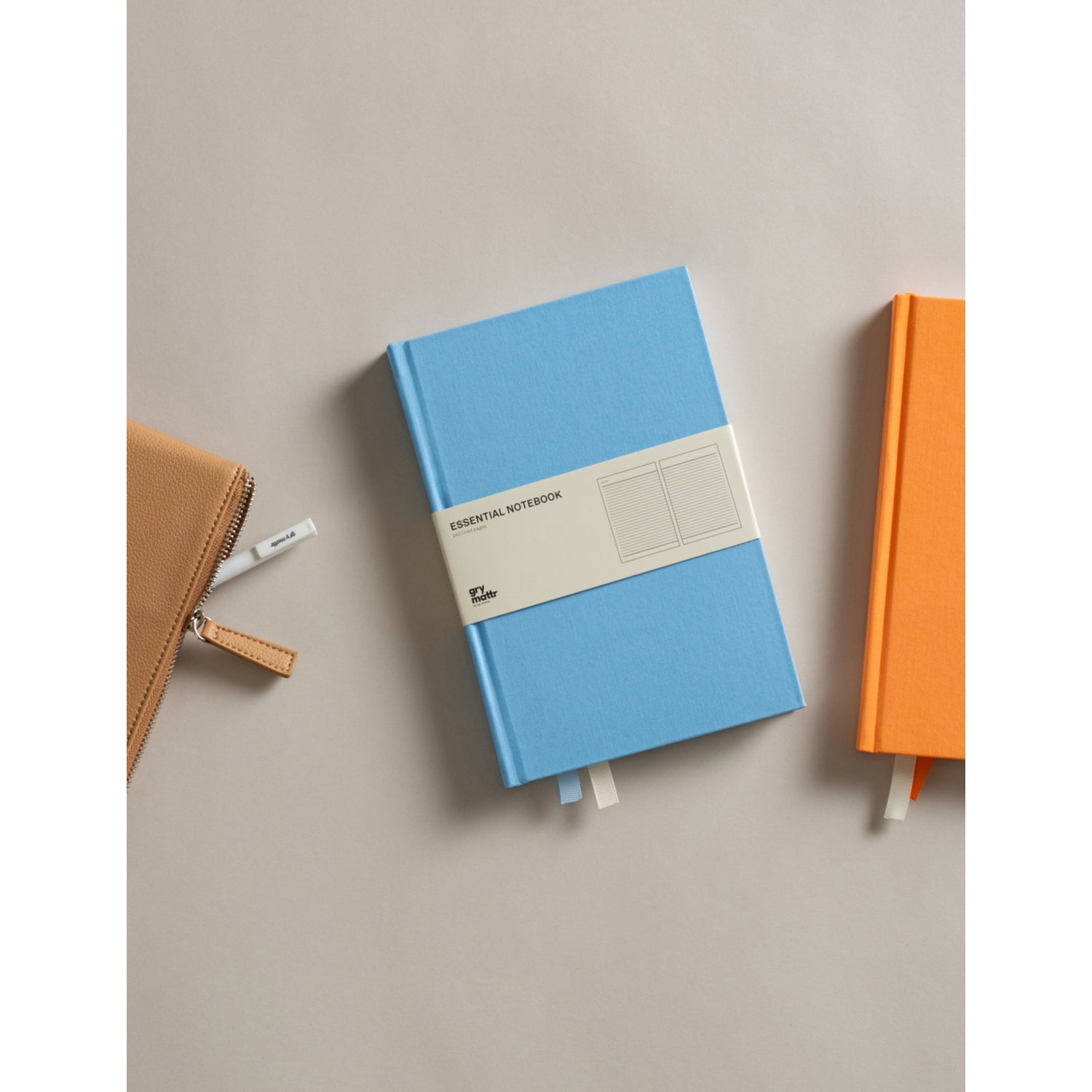Gry Mattr linen notebook hardback 240 pages - British product
