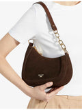 Dune small suede shoulder bag with chain strap, imported from the UK
