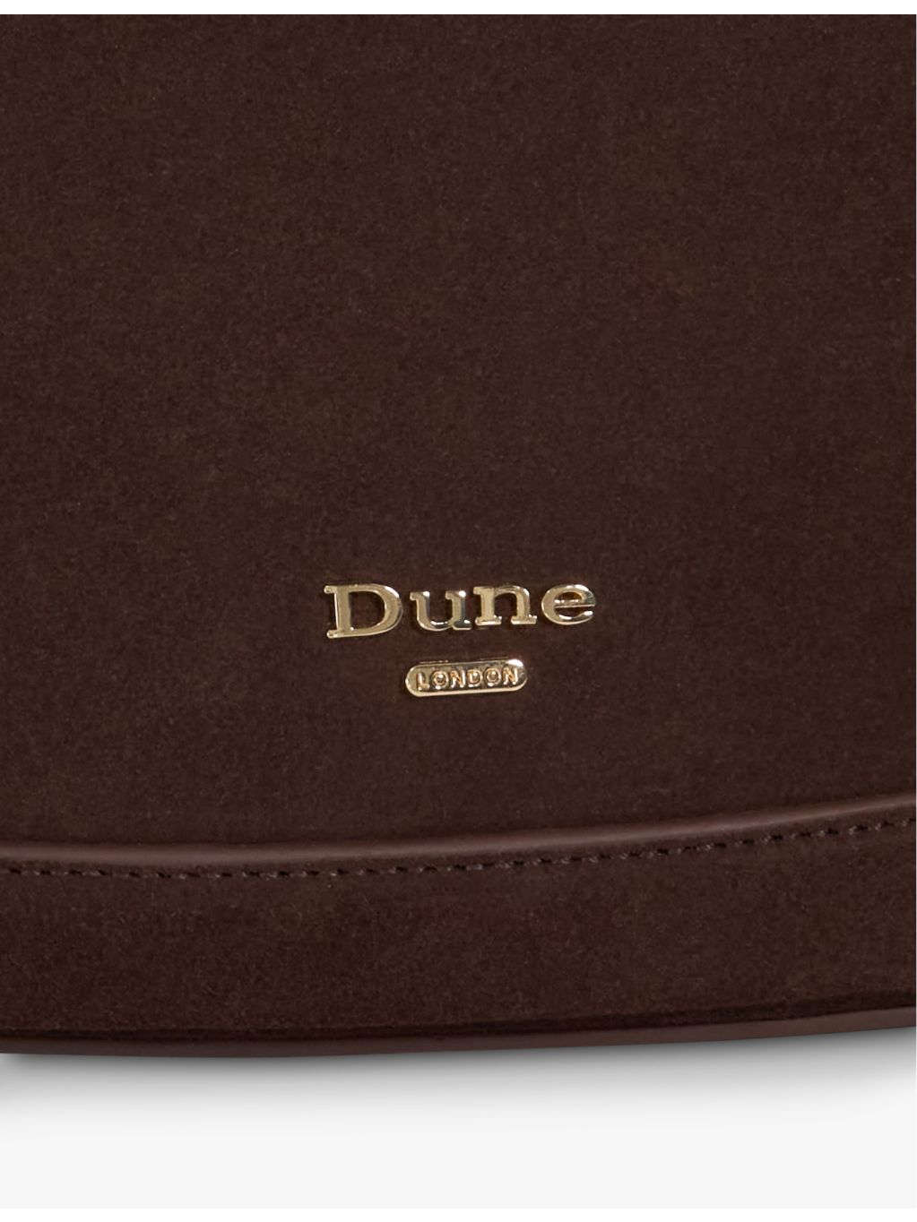 Dune small suede shoulder bag with chain strap, imported from the UK