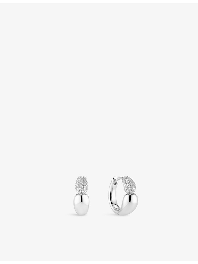 Sif Jakobs Creolo Piccolo rhodium-plated sterling silver hoop earrings 10mm, UK version