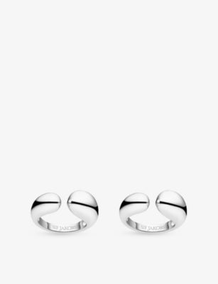 Sif Jakobs Goccia Pianura Rhodium-Plated 925 Sterling Silver Ring 9.5mm