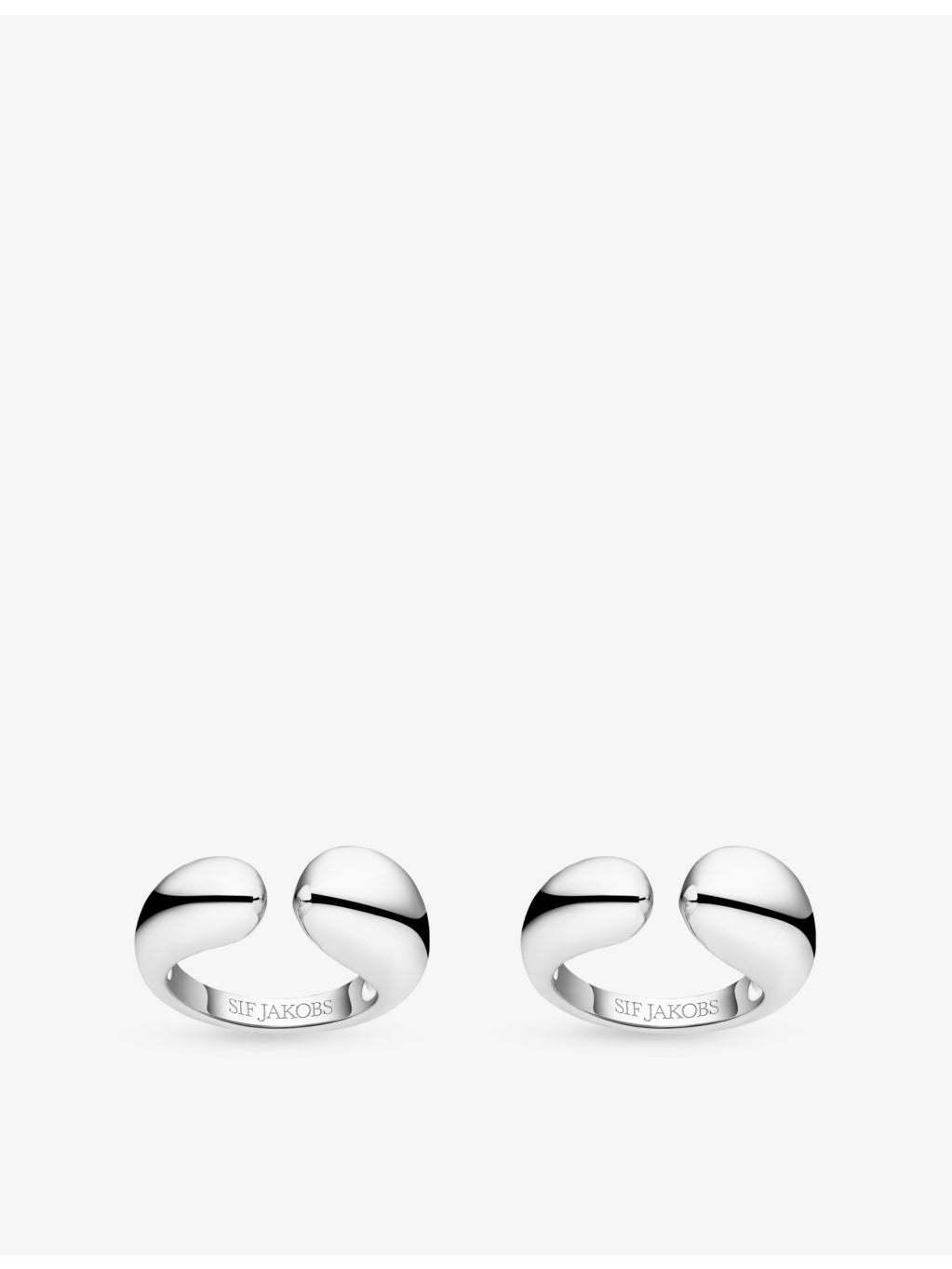 Sif Jakobs rhodium-plated 925 sterling silver ring - British product