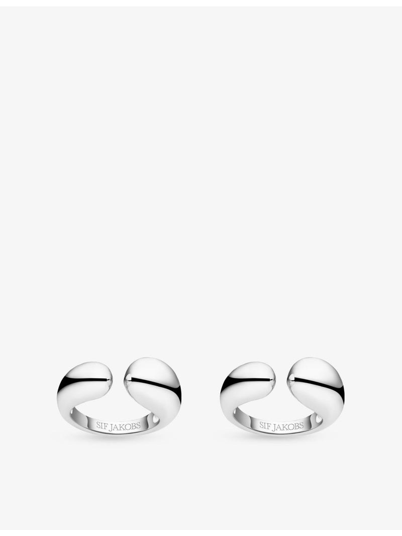 Sif Jakobs rhodium-plated 925 sterling silver ring - British product