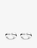 Sif Jakobs Goccia Pianura Rhodium-Plated 925 Sterling Silver Ring 9.5mm