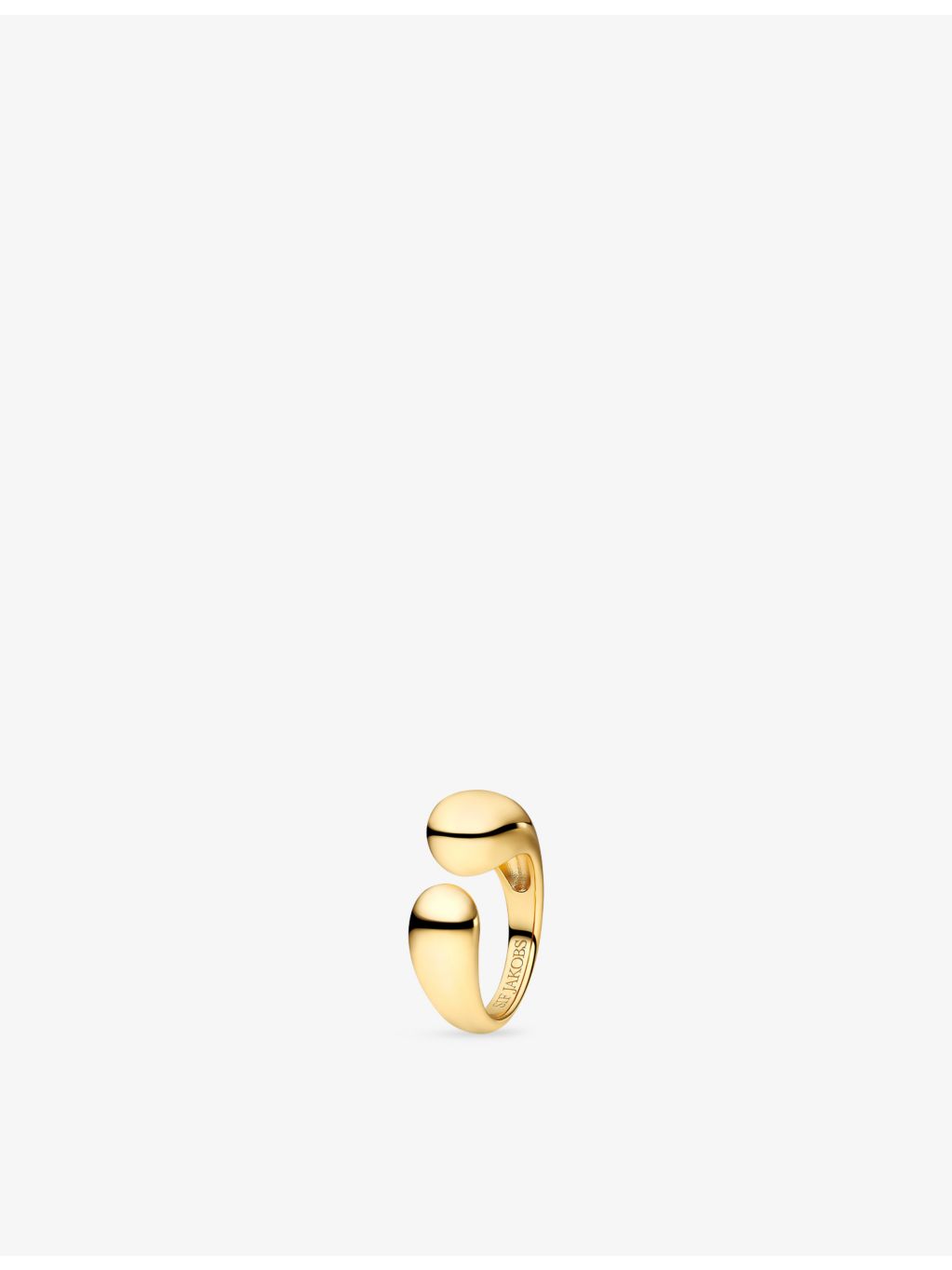 Sif Jakobs 18ct gold-plated ring 9.5mm, imported from the UK