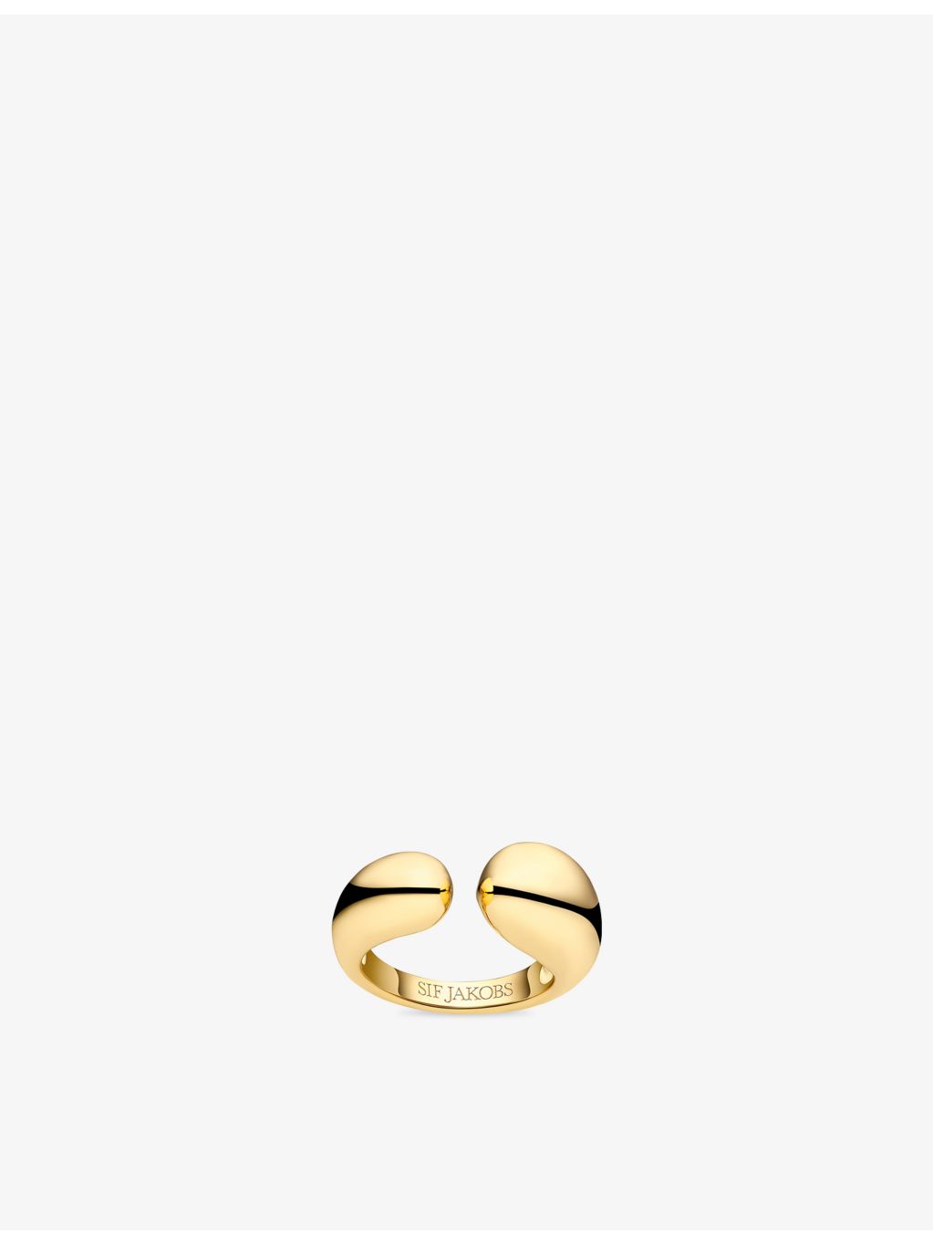 Sif Jakobs 18ct gold-plated ring 9.5mm, imported from the UK