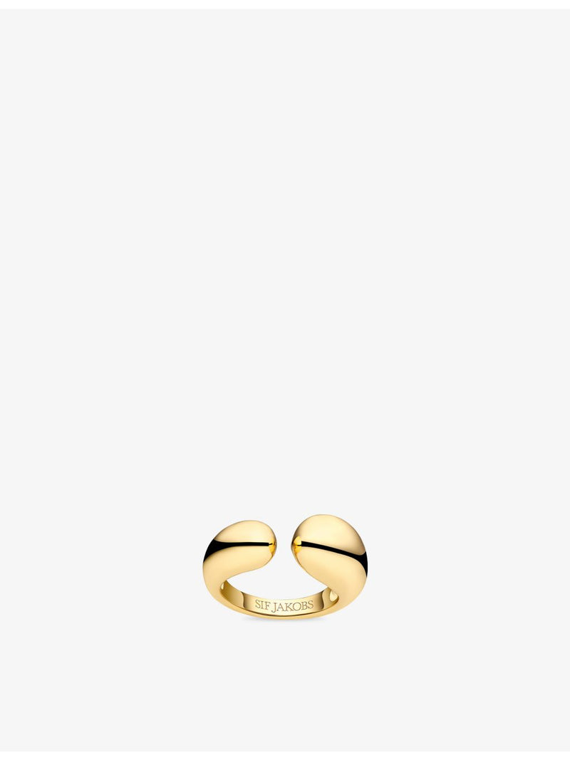Sif Jakobs 18ct gold-plated ring 9.5mm, imported from the UK