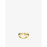 Goccia Pianura 18ct Yellow Gold-Plated 925 Sterling-Silver Ring - K