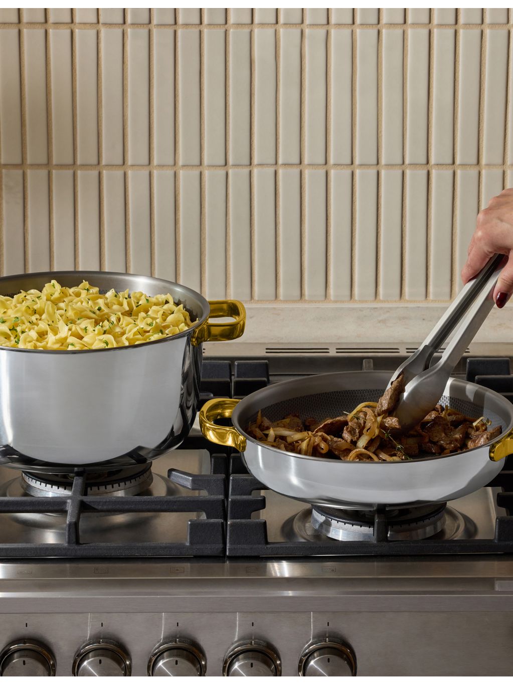 Our Place titanium two-piece pot and pan set, imported from the UK