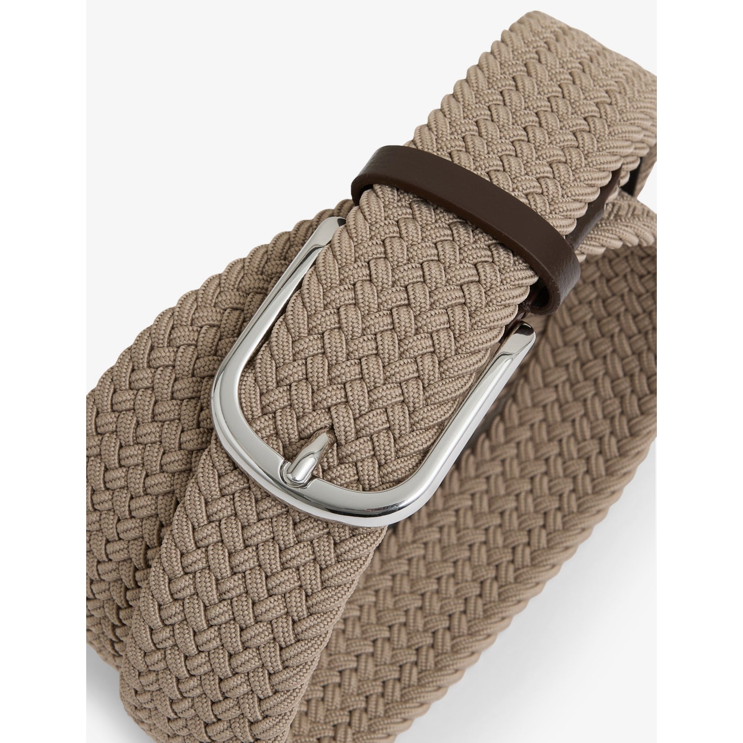 Reiss Elmont woven belt with silver buckle, UK version