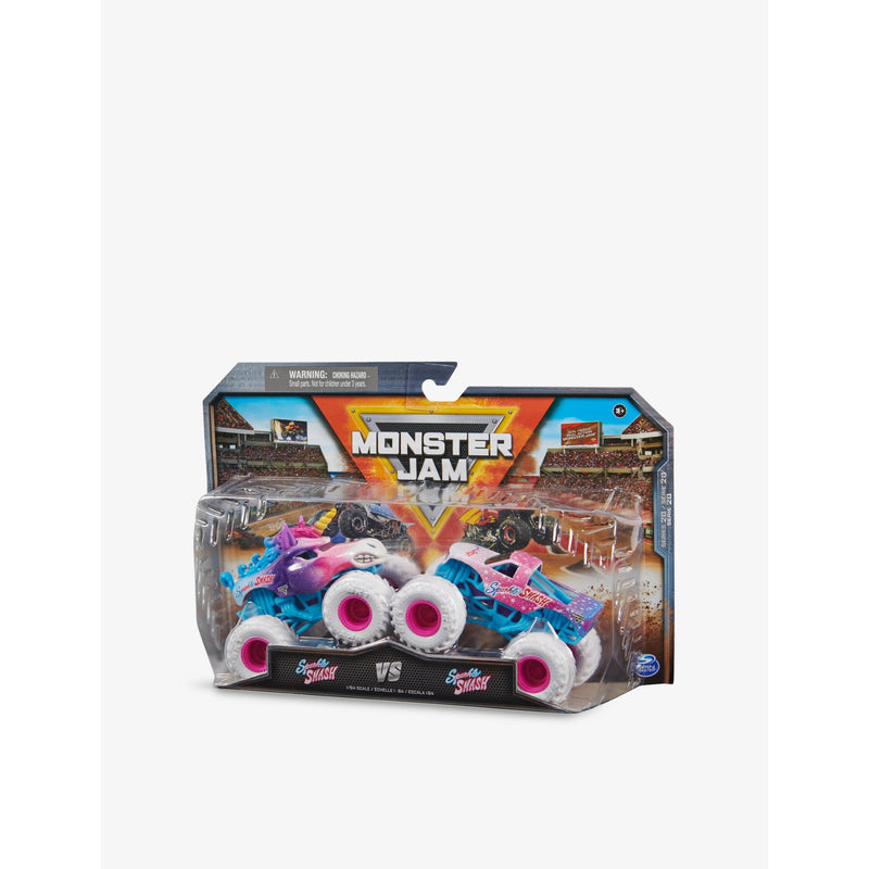 Monster Jam 1:64 toy vehicle pack of two, imported from the UK