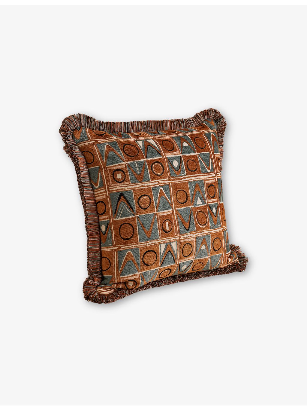 Soho Home Lumi square woven cushion 50cm, imported from the UK