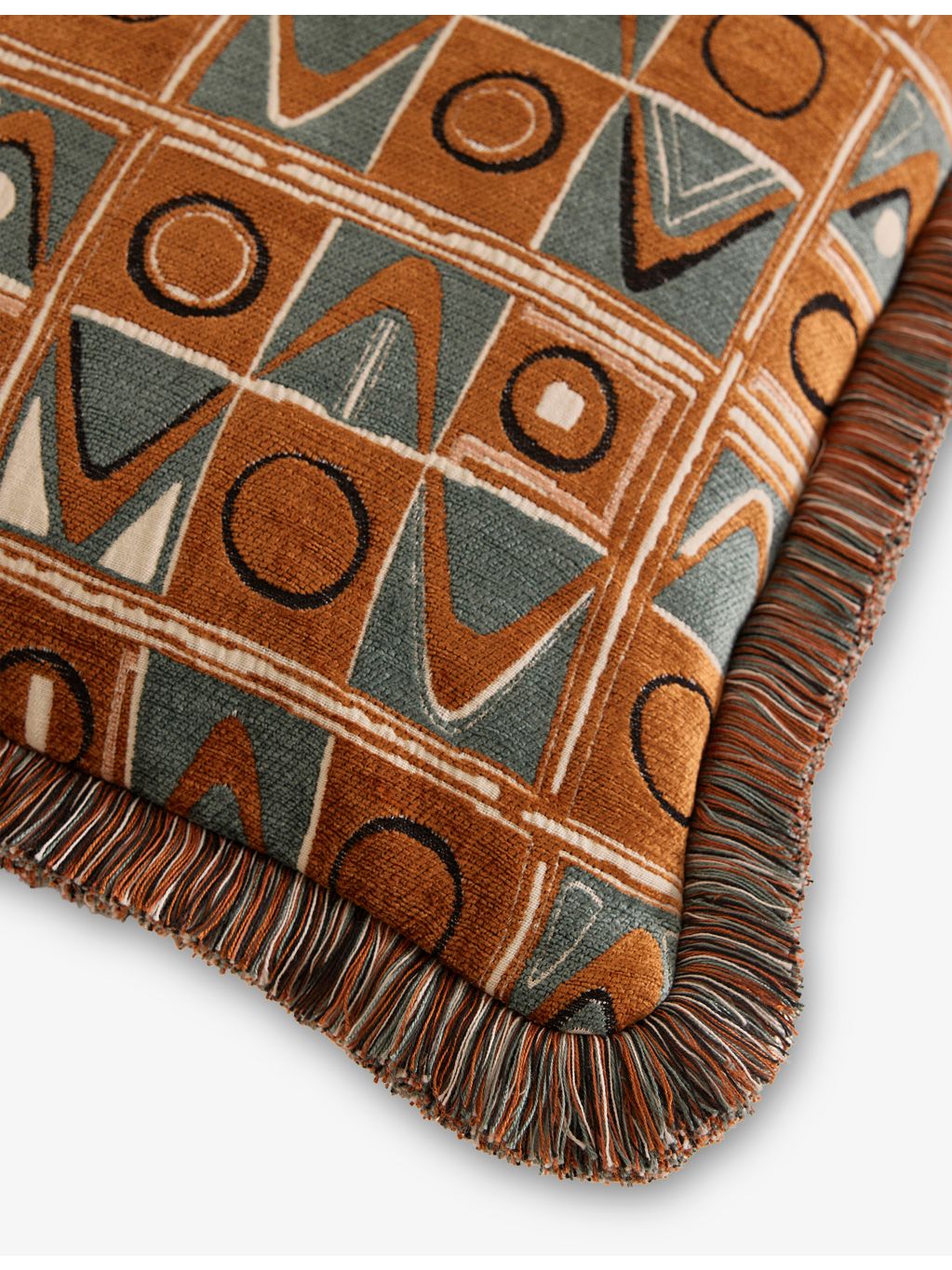 Soho Home Lumi square woven cushion 50cm, imported from the UK