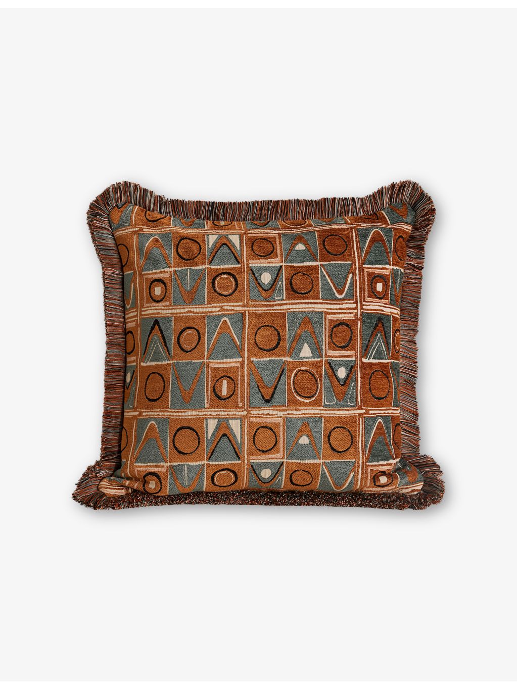 Soho Home Lumi square woven cushion 50cm, imported from the UK